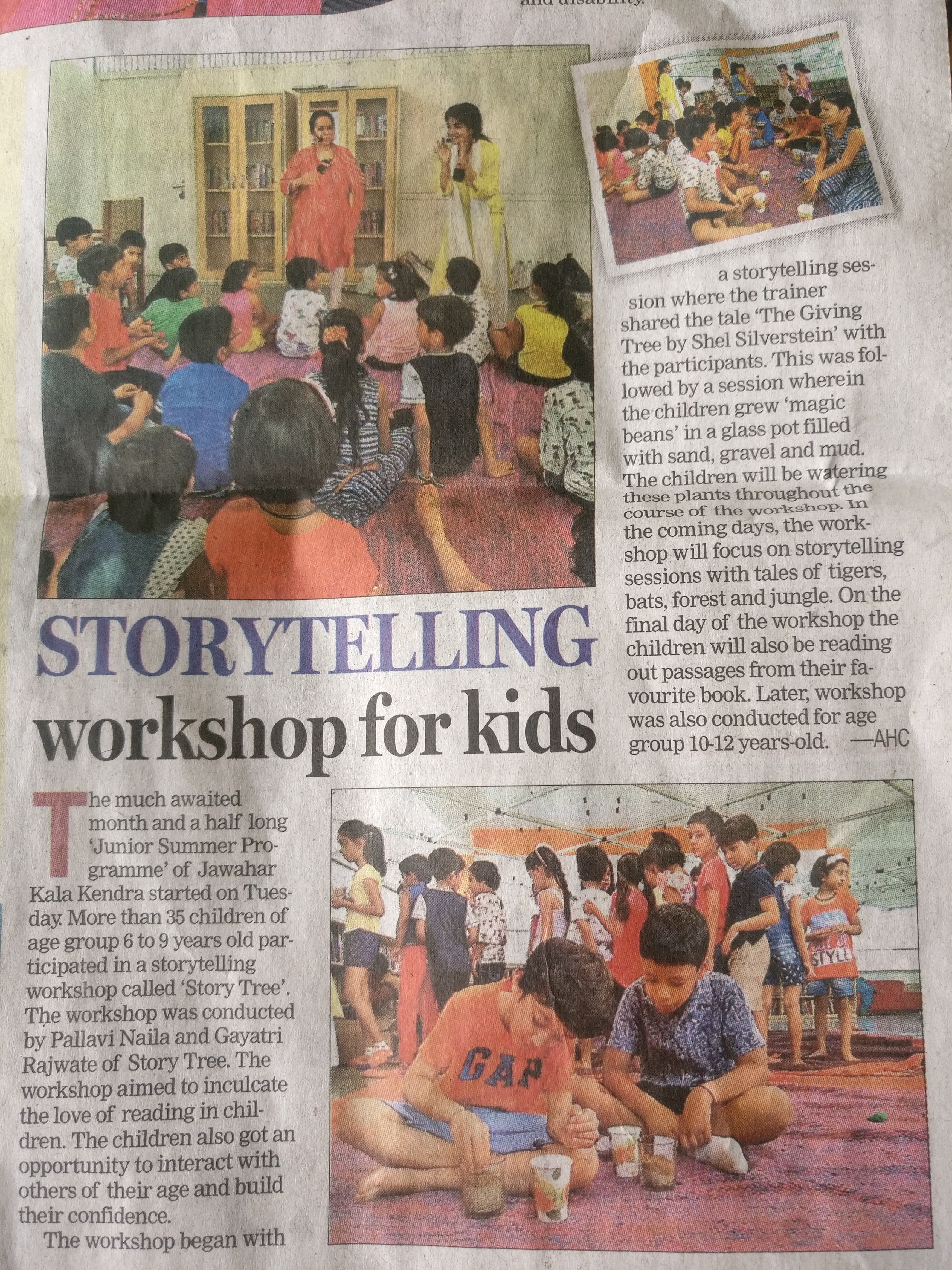 Story Tree session moment - morning session